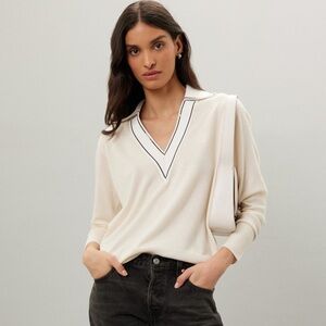 SANDRO Alizia Cashmeree Vneck Pullover Sweater